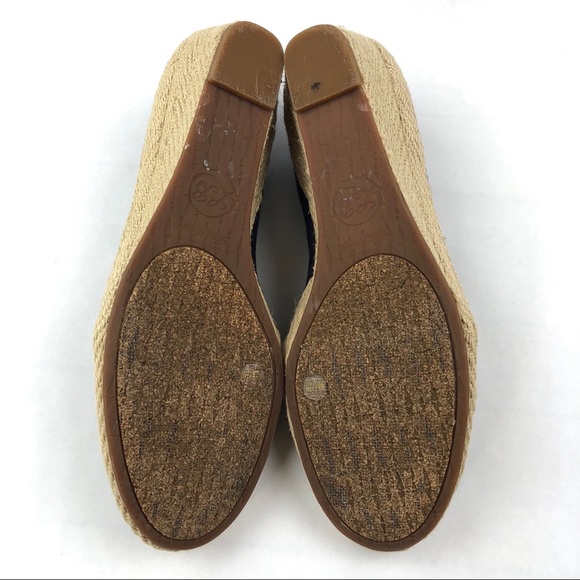 LUCKY BRAND Canvas Dark Blue Women’s Shoe Wedges - Picture 7 of 8